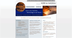 Desktop Screenshot of kerrnadeau.com