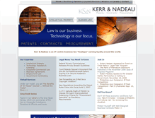 Tablet Screenshot of kerrnadeau.com